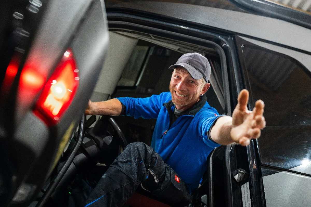 Springer im Fahrerteam der Spedition Weber